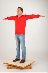 Whole Body Man T poses Casual Average Studio photo references